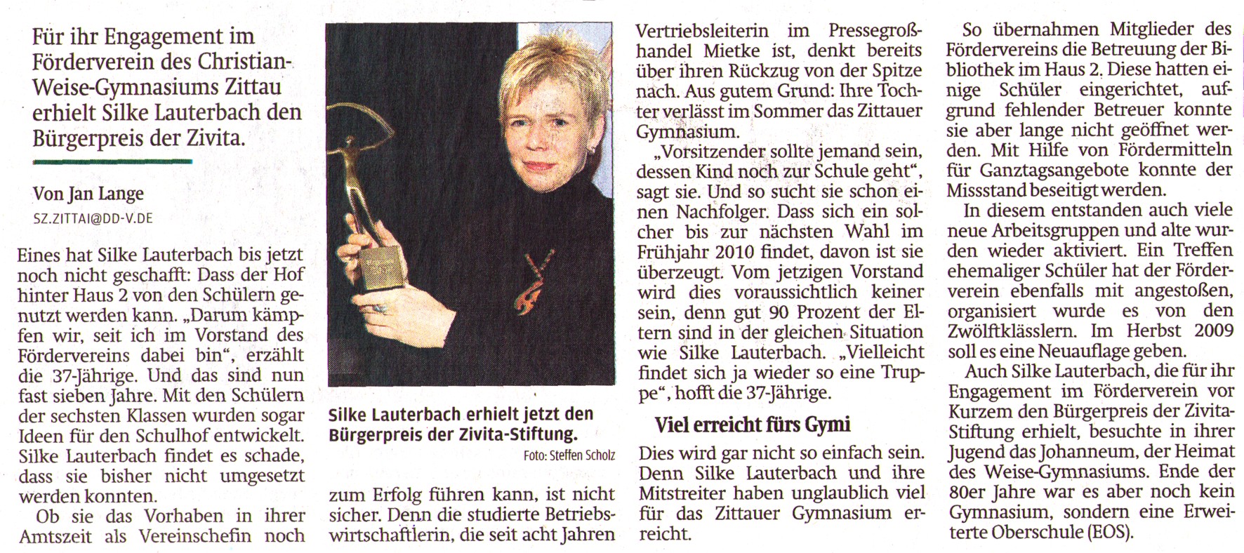 Sächsische Zeitung 23.02.2009